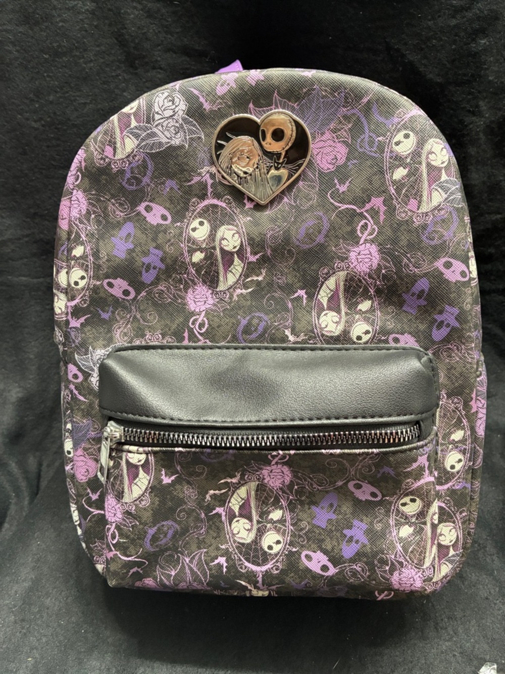 The Nightmare Before Christmas Purple & Black Mini Backpack